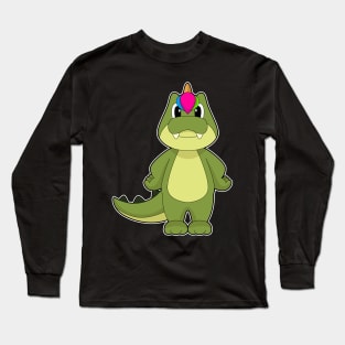 Crocodile Unicorn Long Sleeve T-Shirt